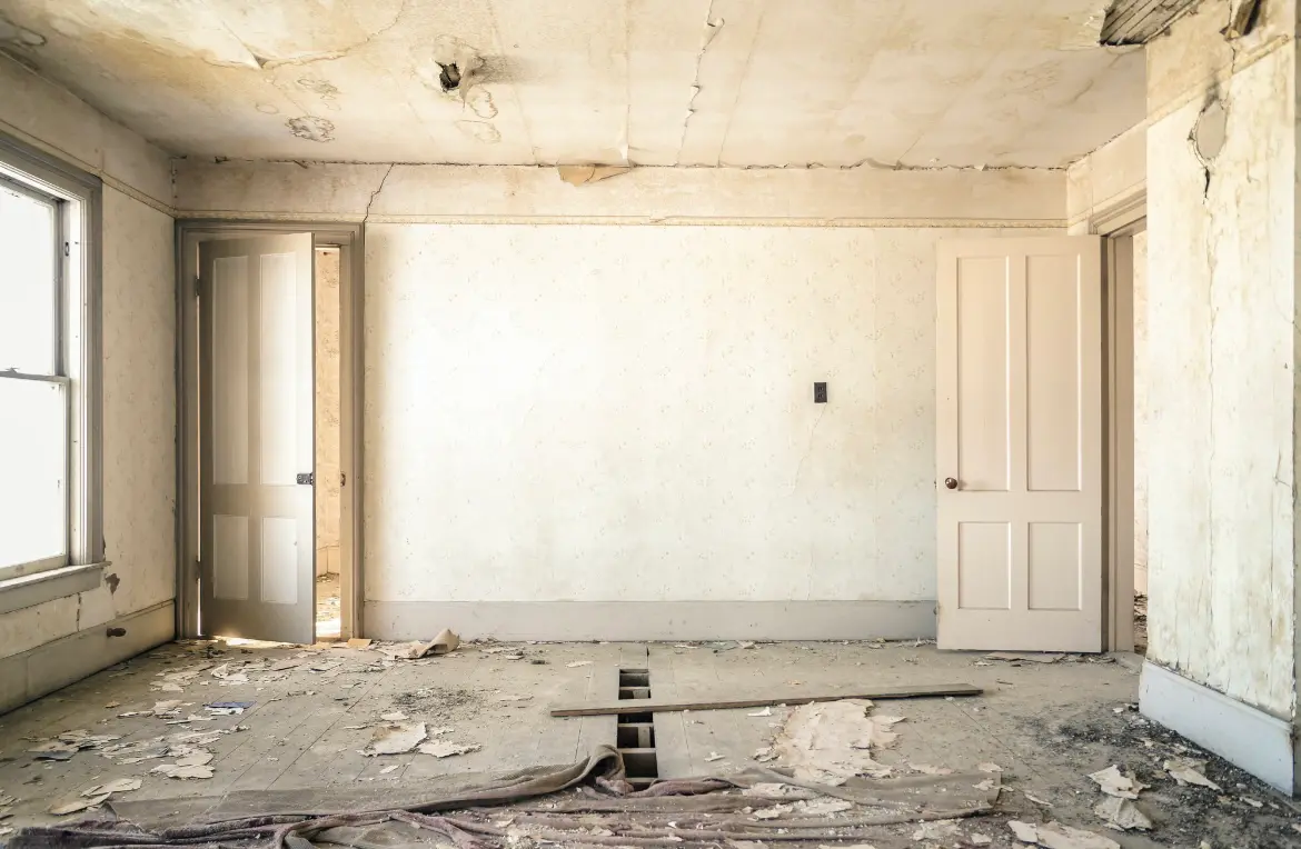 Waste disposal crew managing a cleanout project in University Park